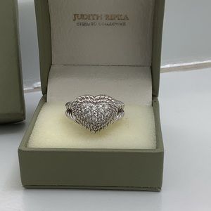 Diamonique Heart Ring by Judith Ripka